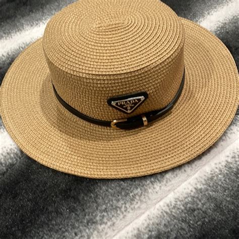 women prada beanie|Prada straw hat.